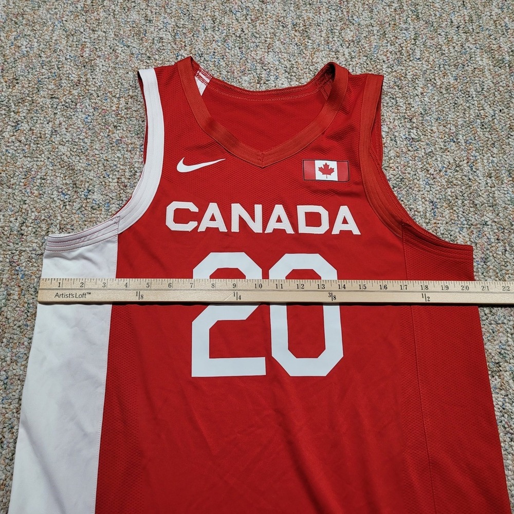Canada Team Issued Jersey Size 48 Nike 2020 Olympics Mens Basketball + 4 - Picture 9 of 15